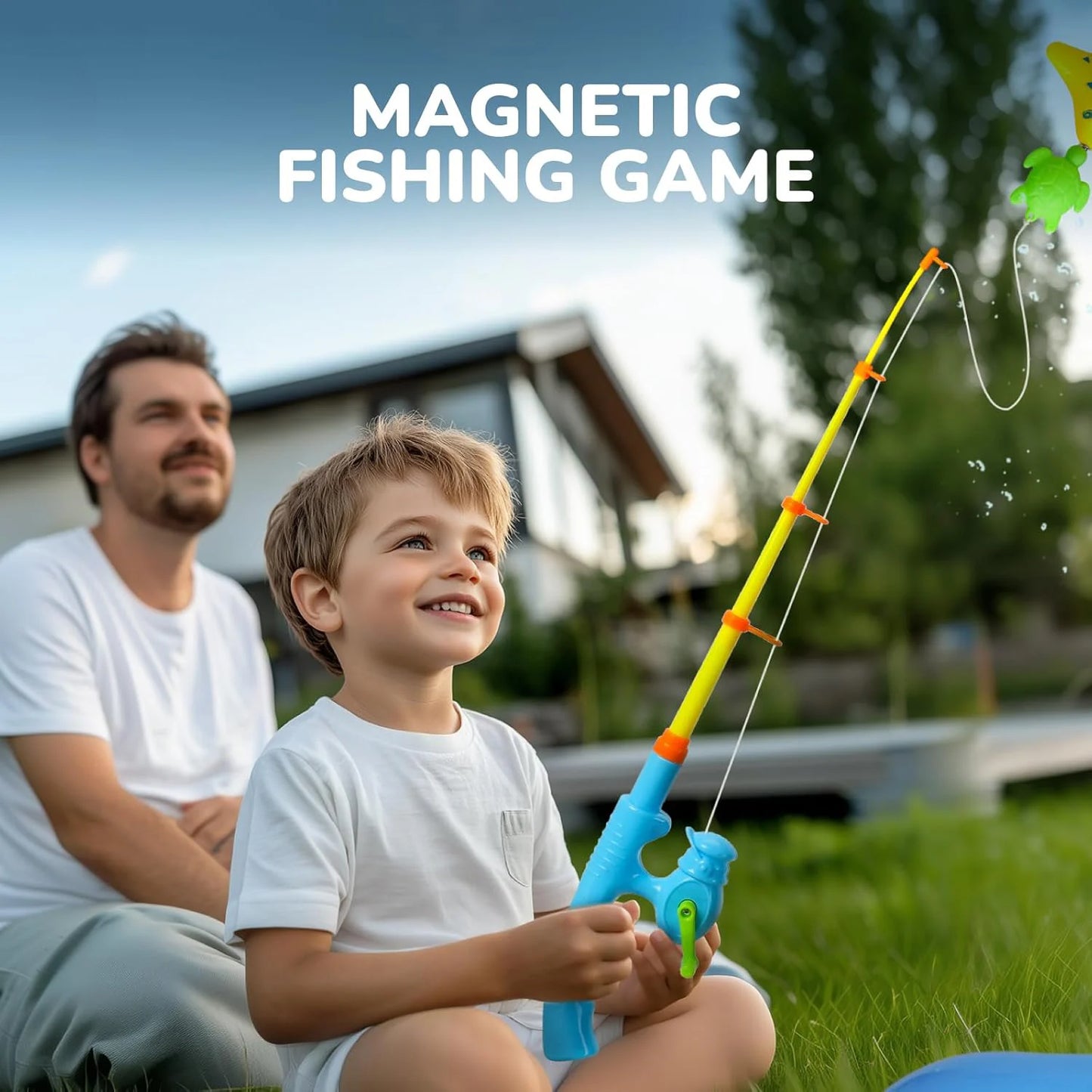 Floating Fish Bath Toy Game Set