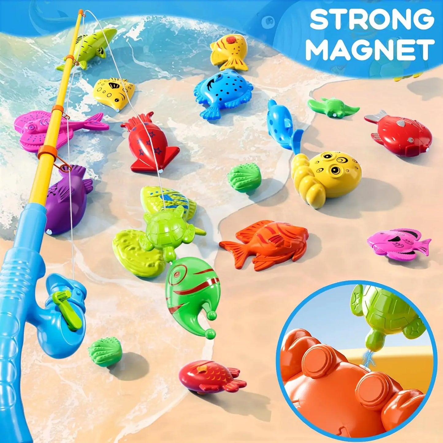 Floating Fish Bath Toy Game Set