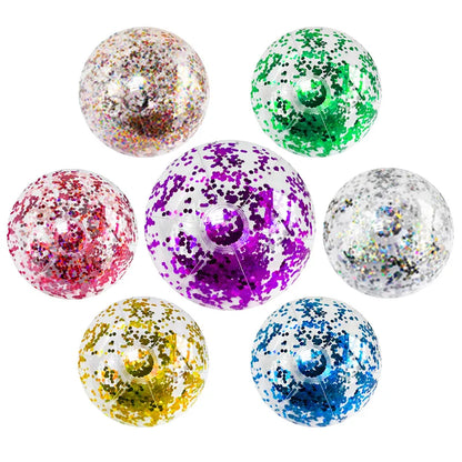 16-Inch Sequins Glitter Inflatable Beach Ball
