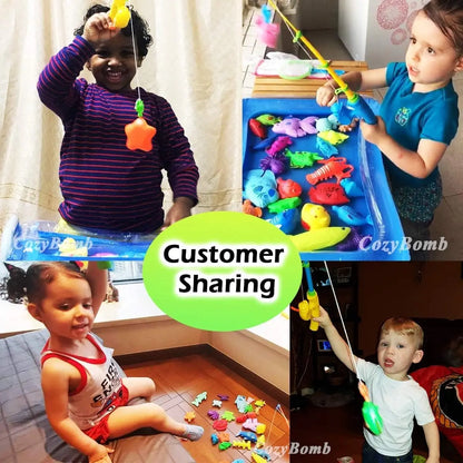 Floating Fish Bath Toy Game Set