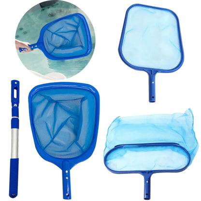 Telescopic Pool Skimmer Net with Detachable Rod