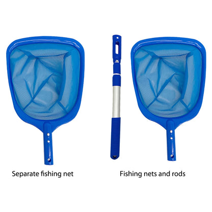 Telescopic Pool Skimmer Net with Detachable Rod