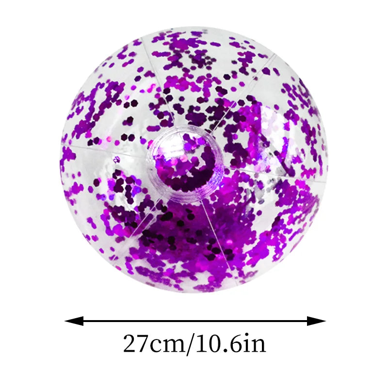16-Inch Sequins Glitter Inflatable Beach Ball