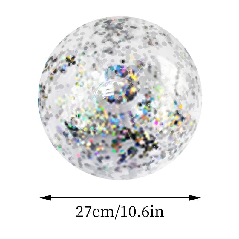 16-Inch Sequins Glitter Inflatable Beach Ball