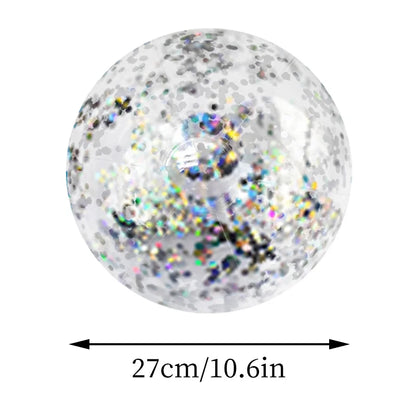 16-Inch Sequins Glitter Inflatable Beach Ball