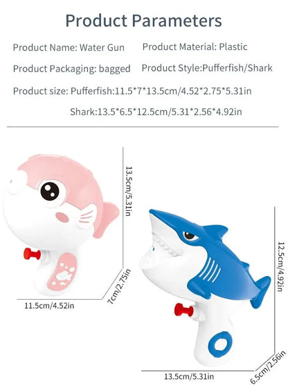 Kids Puffer Fish & Shark Water Guns