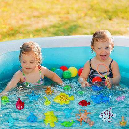 Floating Fish Bath Toy Game Set