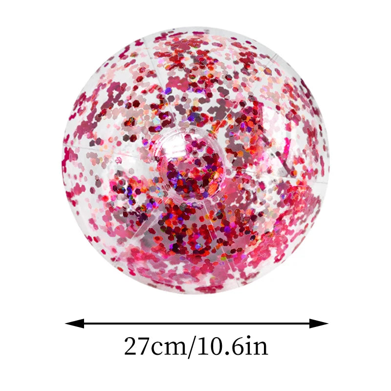 16-Inch Sequins Glitter Inflatable Beach Ball