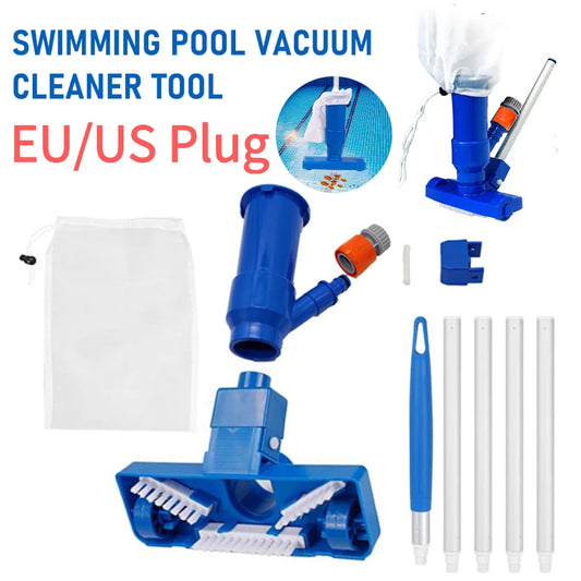 Portable Pool Vacuum Kit with 5-Section Pole