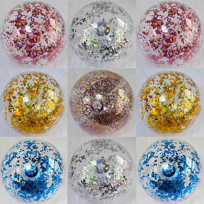 16-Inch Sequins Glitter Inflatable Beach Ball